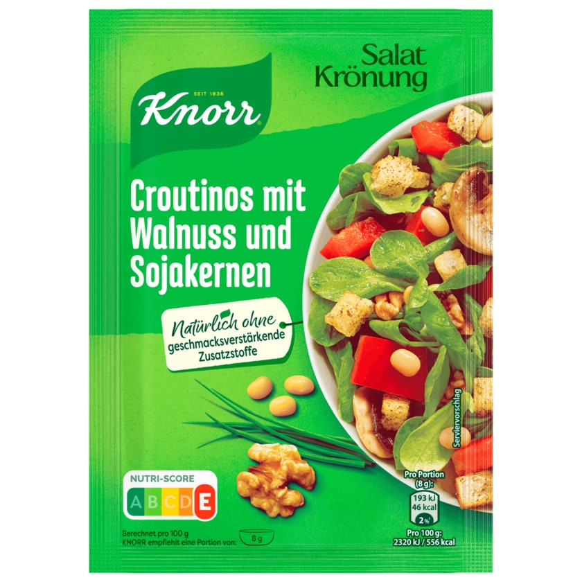 Knorr Salatkrönung Croutinos mit Walnuss Croutons 25 g